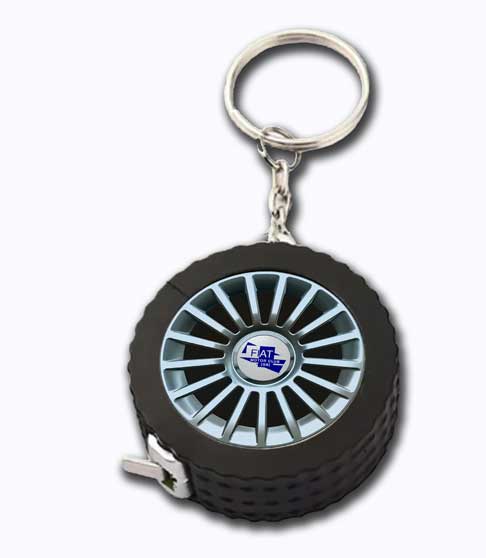 Fiat 500 Tape measure keyring